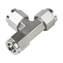 stainless steel compression fitting tee union